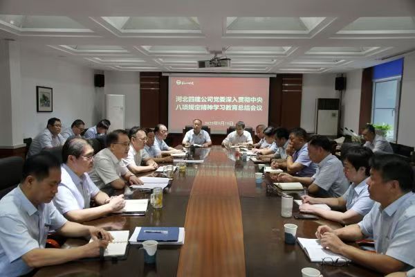 公司党委召开深入贯彻中央八项规定精神学习教育总结会议